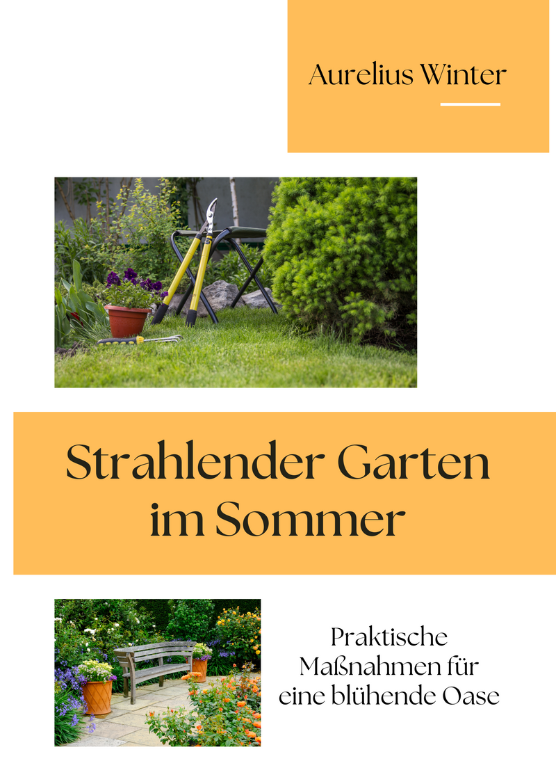 Strahlender Garten im Sommer